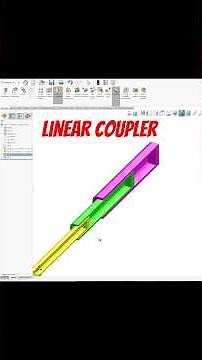 Linear coupler in solidworks assembly ! Advance mate 😄 #shorts #ytshorts #solidworks