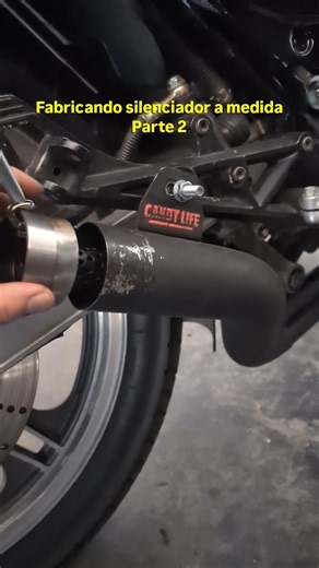 Silenciador de extracción rápida plug&play #dbkiller #motos #mecanica #+ ンサー