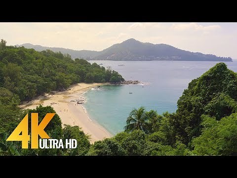 Beautiful Phuket Beaches in 4K (Ultra HD) - Urban Relax Video from Thailand (with Music ) - 1.5 HRS