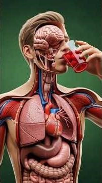 Raspberry Juice Inside the Human Body | 3D Medical Visualization