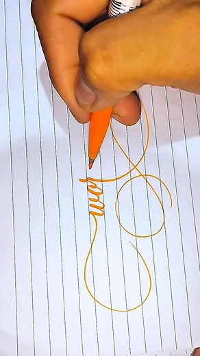 How to write " word " in a good way? #calligraphy #brushpenlettering #brushpencalligraphy #handwriting @highlight | Riel P. Micarandayo