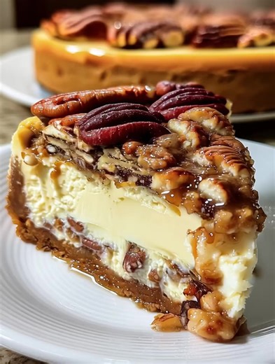2.6K views · 4 comments | Kentucky Derby Pecan Pie Cheesecake A rich Southern classic meets creamy cheesecake for a decadent, nutty dessert masterpiece. Yield: 10–12 slices | Temp: 325°F (163°C) | Time: 1 hour 30 minutes + chill time Key Ingredients First: 2 cups graham cracker crumbs 1/2 cup unsalted butter, melted 3 (8 oz) packages cream cheese, softened 1 cup granulated sugar ................................. Full Recipe in First Cօʍʍеոτ  | Natalie Recipes | Facebook