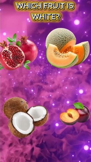 Test Your Brain! Which One Is White? #fruitquiz #trivia #braingame #challenge #usa
