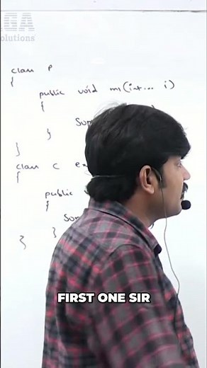 Java Class Test: Parent & Child Method Overriding Explained #shorts