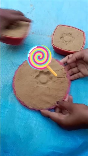 ASMR sand making satisfying kinetic energy 😍#cakemaking #viralvideos