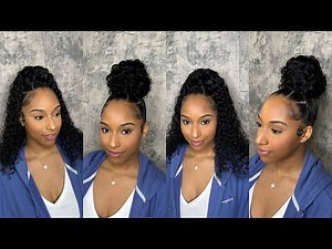 Curly Drawstring Ponytail | Quick & Easy Hairstyle | CURLSQUEEN