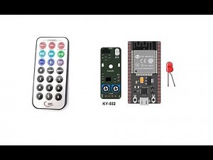 Remotely light up LED by remote control using KY-032 infrared sensor and ESP32
