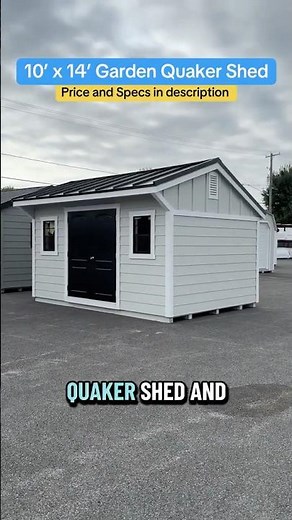 Budget Shed, Luxury Look ✨ | 10x14 Garden Quaker