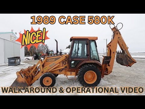 1989 Case 580K Backhoe Walk Around & Operational Video $19,900