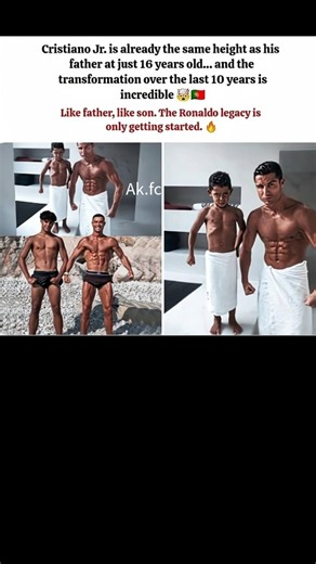 Cristiano Jr Is Already As Tall As Ronaldo At Just 16! 🤯🐐