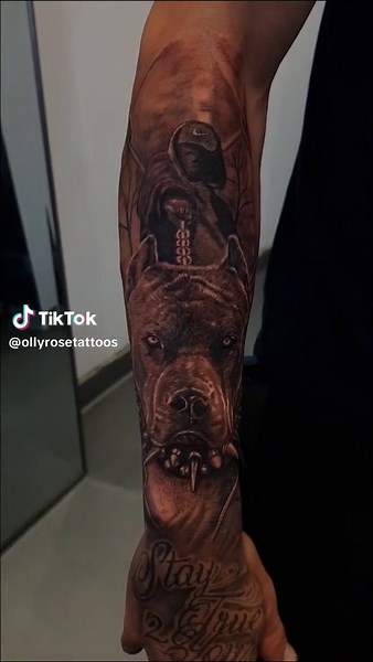 Gangsta Dog Tattoo Art by Sydney Artist