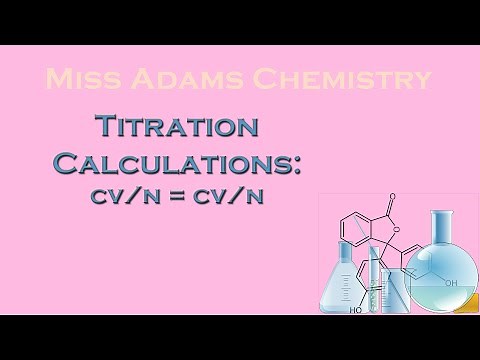 National 5: Titration calculations: CV/n=CV/n method