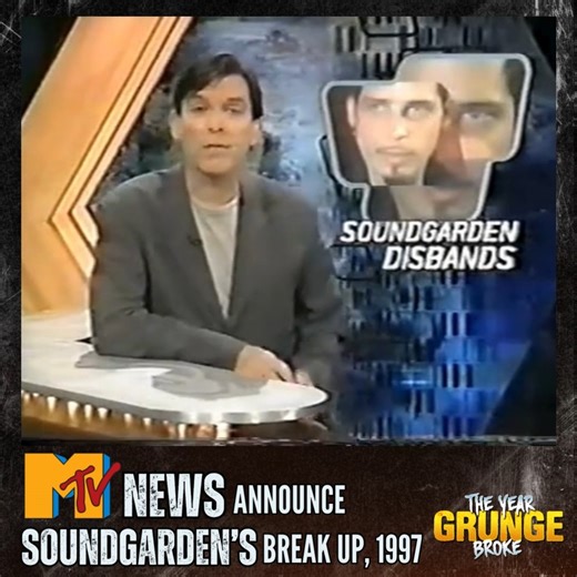 157K views · 4.2K reactions | MTV News segment announcing SOUNDGARDEN's break-up, April 1997. | The YEAR Grunge BROKE | Facebook