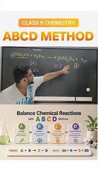 ABCD Method 🔥 Balance Any Chemical Equation Fast!