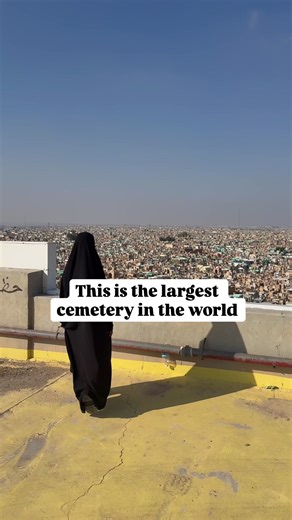 THE VALLEY OF PEACE The largest cemetery in the world where Shia Muslims choose to be buried to rest near Imam Ali, a very important figure in Islam. #Iraq #muslim #travel #middleeast