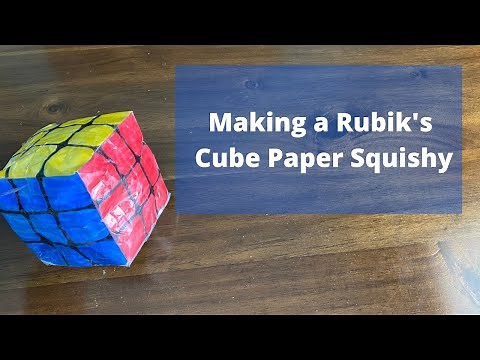 Making a DIY Rubik's Cube Paper Squishy