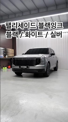 신형 팰리세이드 블랙잉크 시공 블랙,화이트,실버 #팰리세이드블랙잉크 #팰리세이드크롬죽이기