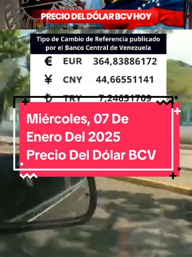 Precio del Dólar BCV en Venezuela - Enero 2026