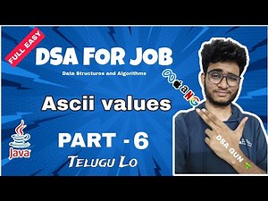 Ascii values, typecasting . Java dsa course in Telugu | Part - 6 | Engineering Animuthyam