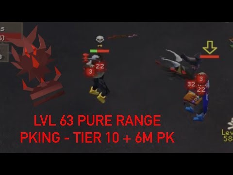 Getting Tier 10 On A Low Lvl Range Pure + 6M PK OSRS