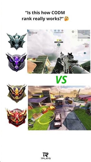 CODM Rank System Explained! 😳 Pro vs Master vs Legendary Lobby Difference #codm #shorts