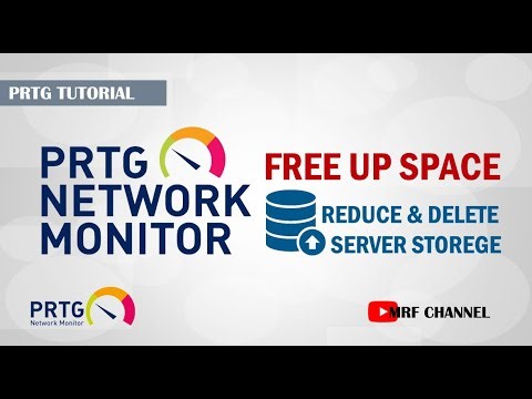 How To Free Up or Reduce Server Storage - Delete Old Trap Data or Database of PRTG Server