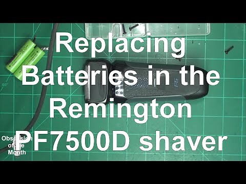Replacing batteries in a Remington PF7500D shaver