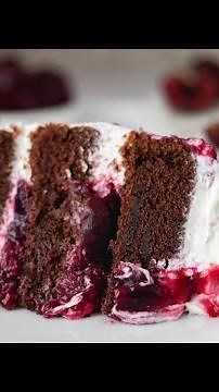 Black Forest Cake Recipe | Rich Chocolate, Cherry, and Whipped Cream Dessert