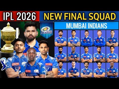 IPL 2026 | Mumbai Indians Team New Squad | MI Full Squad 2026 | MI Team 2026 Players List | MI 2026