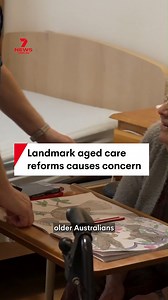 There's concern for older Australians entering aged care this morning, with landmark aged care reforms coming into effect. Retirees under the home care packages will face co-payments based on income and assets, besides the family home. #Australianagedcare #agedcareact #olderaustralians | 7NEWS Australia