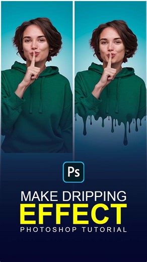 72K views · 1.3K reactions | Make Dripping Photo Effect In Photoshop #tutorial #photoshop #graphicdesign #course #reels | HyperDesign | Facebook