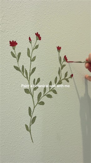 What do you think? A Freeform botanical mural for a little girls room 🥹 #mural #littlegirlsroom #botanical #cottagecore #artwork #freeform #cottagecoreaesthetic #nursery #originalart #perthartist