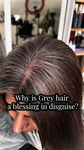 Demi permanent dye, grey hair beauty and low maintenance :) #greyblending