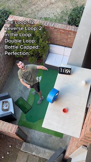 Replying to @Adam I made A LOT of trickshots before I made THE trickshot #golf #asmr #satisfying