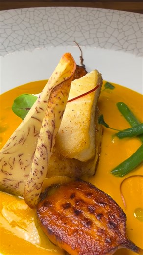 We’re wild for Walu 😍 Walu — also known as Hawaiian Escolar — is a rich, buttery white fish prized by chefs for its clean flavor and velvety texture. Found in the deep, warm waters of the Pacific, its delicate, almost silky flake makes it one of the ocean’s most luxurious catches. At Clarity, we let its natural character shine. The walu is pan-roasted to crisp perfection, served with butter-poached French beans, a vibrant Thumbelina carrot curry, and finished with basil oil and a crisp taro roo