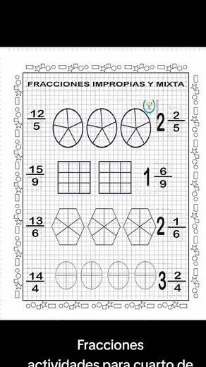 Actividades de fracciones para cuarto de primaria