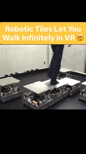 Hack AI on Instagram: "Researchers at the University of Tsukuba just solved one of VR’s biggest headaches: movement. Meet CirculaFloor Instead of a bulky omnidirectional treadmill, this system uses smart robotic floor tiles that actually move under your feet in real-time. Here’s the genius part: • As you walk, the tiles shift speed and direction. • It subtly redirects you to keep you in the center of the room. • You don’t have to change your gait or slide your feet awkwardly. Because you’re lift