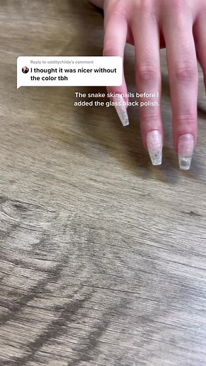 Snake Skin Nail Design Transformation