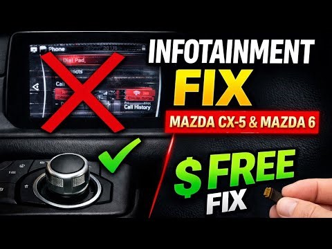 Mazda CX-5 / Mazda 6 Infotainment System FIX – No Parts, $0