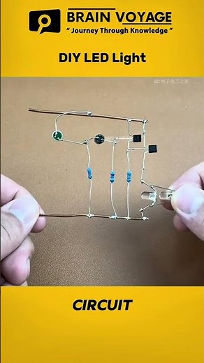 DIY Sound-Controlled Music Light | Simple Audio Reactive LED Circuit #shortvideo #electrical #diy