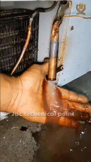 Refrigerator condenser flushing process 12/5/26. #refrigratorrepair #fridgerepair #flushing #shorts