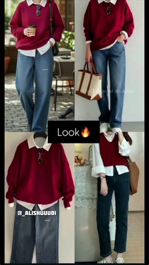 Jeans + Sweatshirt Outfit Ideas ✨ Korean Aesthetic Look | Winter Outfit Inspo 🤍 #ootd #meesho #trend