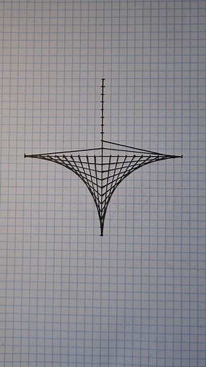 Geometric Drawing Process on Grid Paper