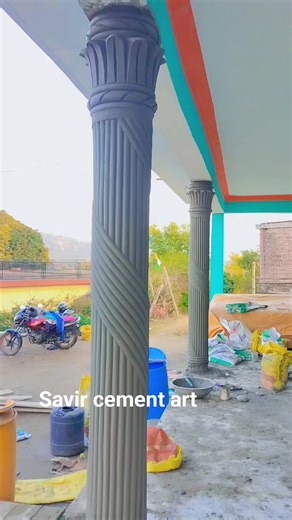 21K views · 326 reactions | Round Pilar design #roundpilar #golpilar #frontpilardesign Savir Cement Art | Savir Cement Art | Facebook