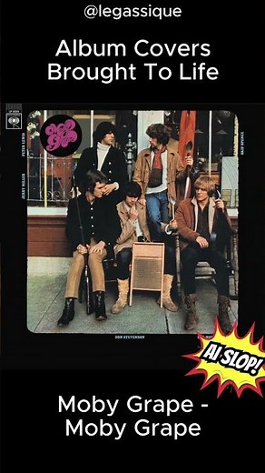 Moby Grape’s Debut Album Cover Brought to Life #MobyGrape #PsychedelicRock #AlbumsComeToLife