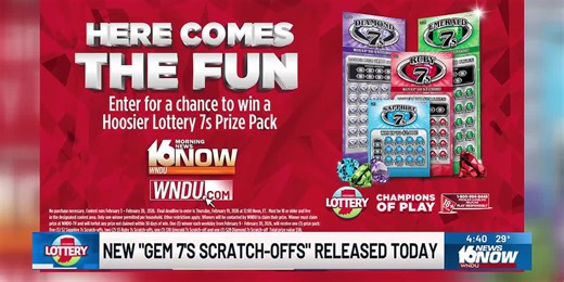 Hoosier Lottery launches new Gem 7's Scratch-Offs with top prizes up to $575,000