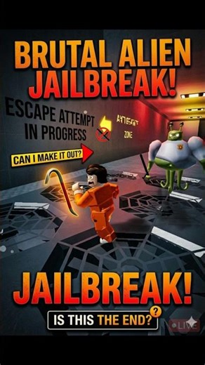 IMPOSSIBLE ESCAPE?! Alien Prison Horror 🛑 #roblox #gaming #trending #shorts