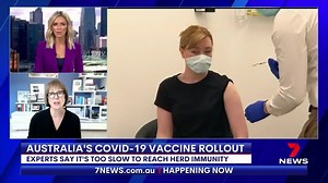 More than 100,000 Australians have now been vaccinated against COVID-19. But leading epidemiologists say the roll out is still too slow. T Latest in 7NEWS tonight at 6.00 | www.7NEWS.com.au #7NEWS | 7NEWS Melbourne