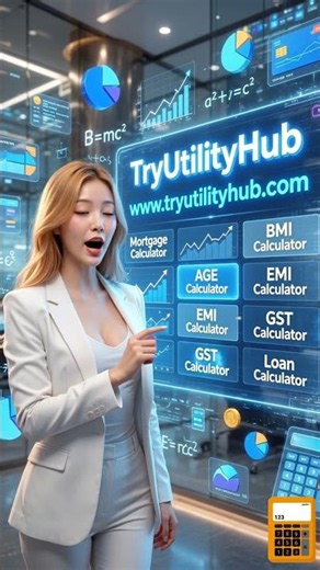 FREE Online Calculators in One Place! | Save Time with TryUtilityHub 🚀 #tryutilityhub #utilityhub