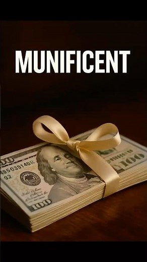 Munificent: What It Really Means